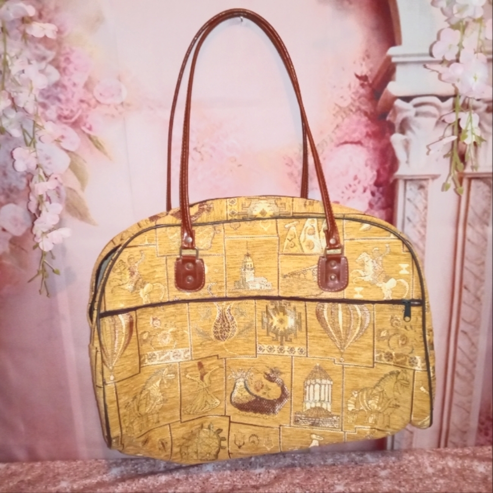 Vintage Motif Turkish tote bag